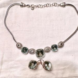 Brighton Celestial Blue Crystal Necklace and Earring Set